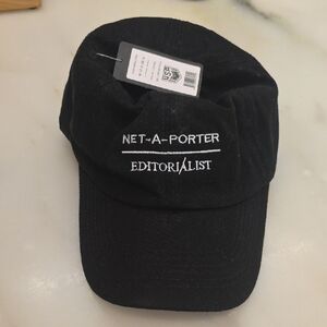 Net-a-porter/editirialist Black Baseball Cap